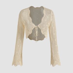 Cider cropped knit cardigan NWT